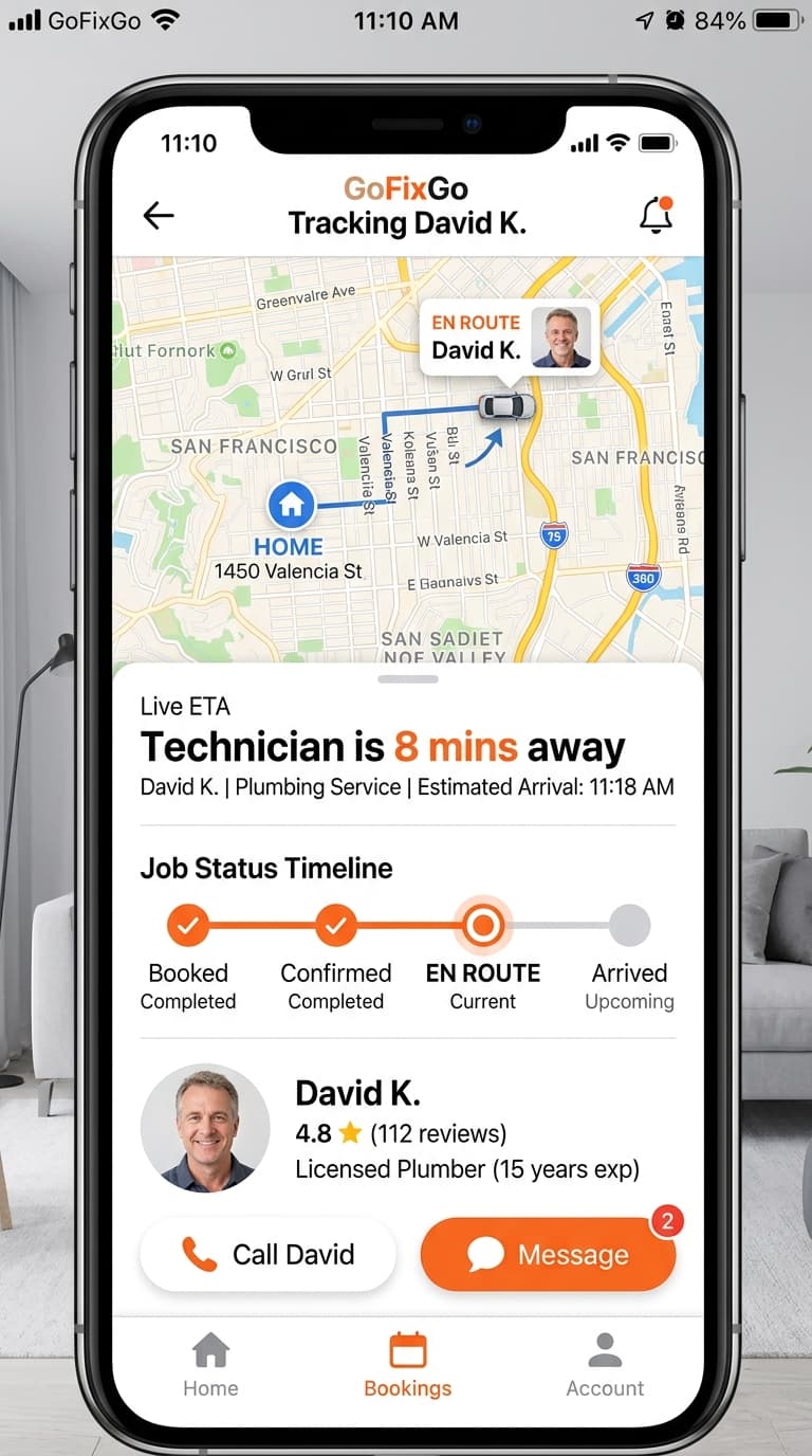 Live Technician Tracking
